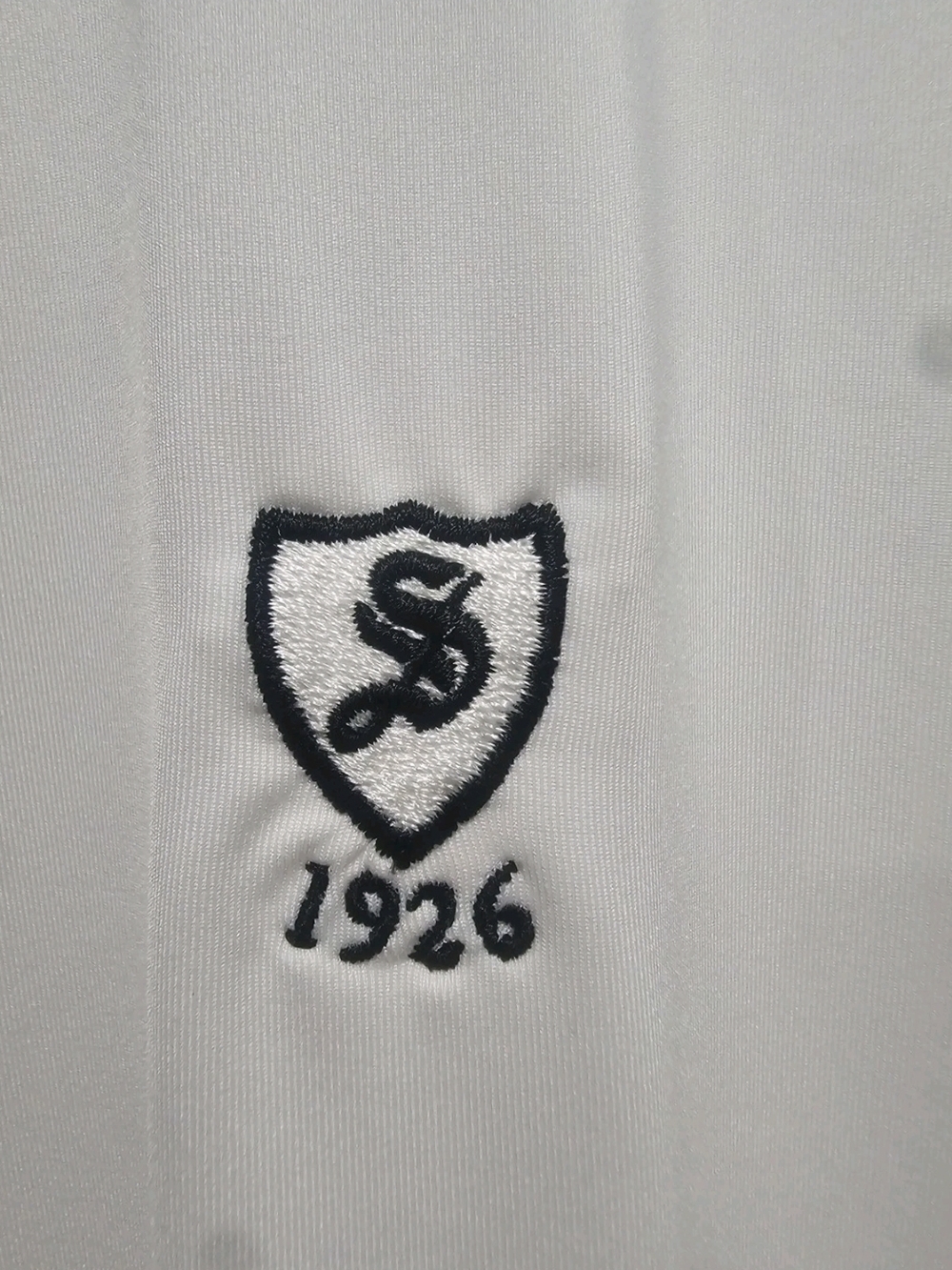 FootJoy Golf Polo Mens Medium White Performance Stretch 1926 Logo Shirt - Picture 3 of 5
